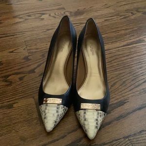 Coach snake skin heals with gold plate